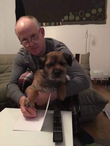 David with his dog
