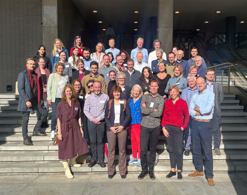 Consortium members gather on the steps of the 4DPICTURE Kick-Off meeting